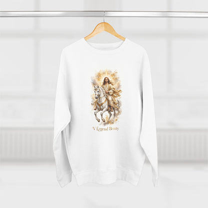 V Legend Beauty Jesus White Horse Sweatshirt