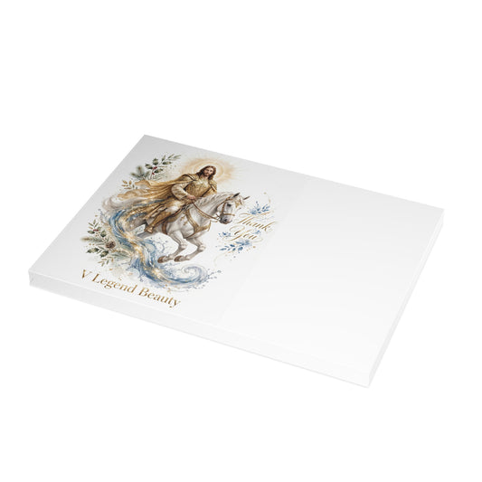 V Legend Beauty Golden Armor Jesus Thank You Card