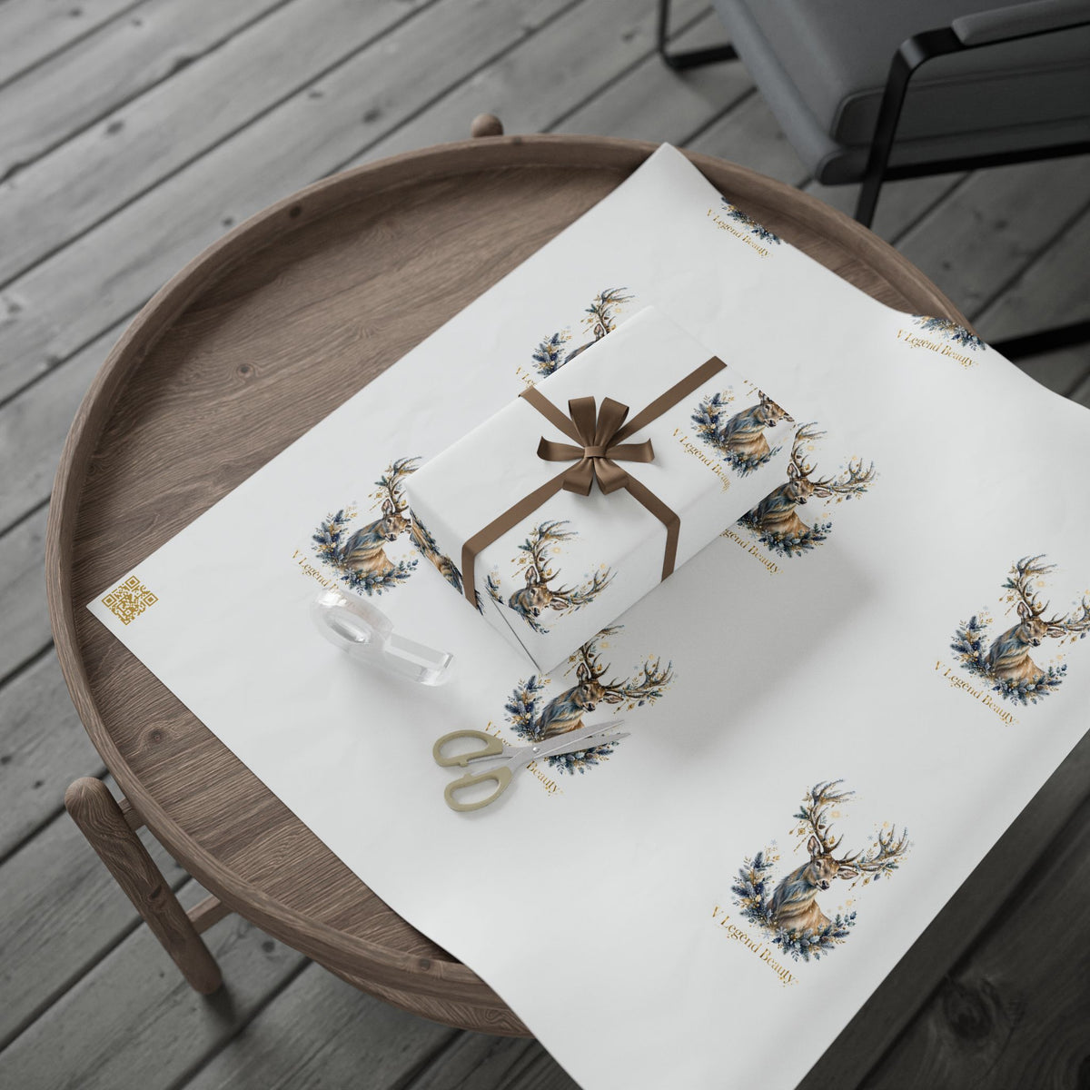 V Legend Beauty Reindeer Luxury Wrapping Paper