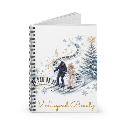 Christmas Carol Spiral Notebook | Winter Wonderland Christian Journal | V Legend Beauty