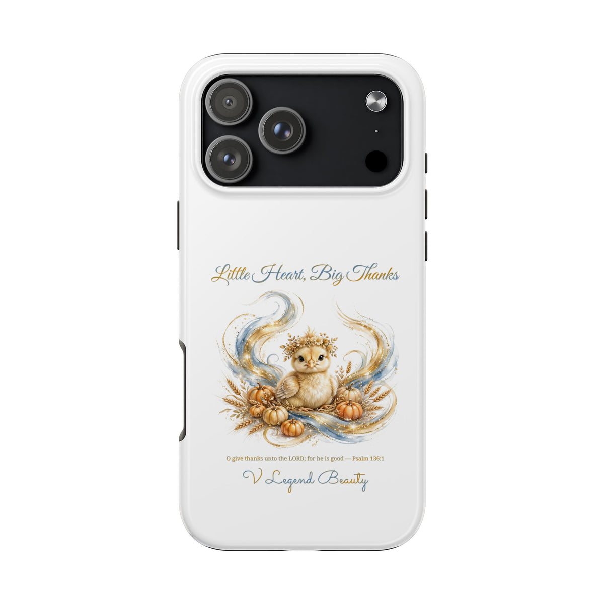 Little Heart, Big Thanks Phone Case | Thanksgiving Christian Gift | V Legend Beauty