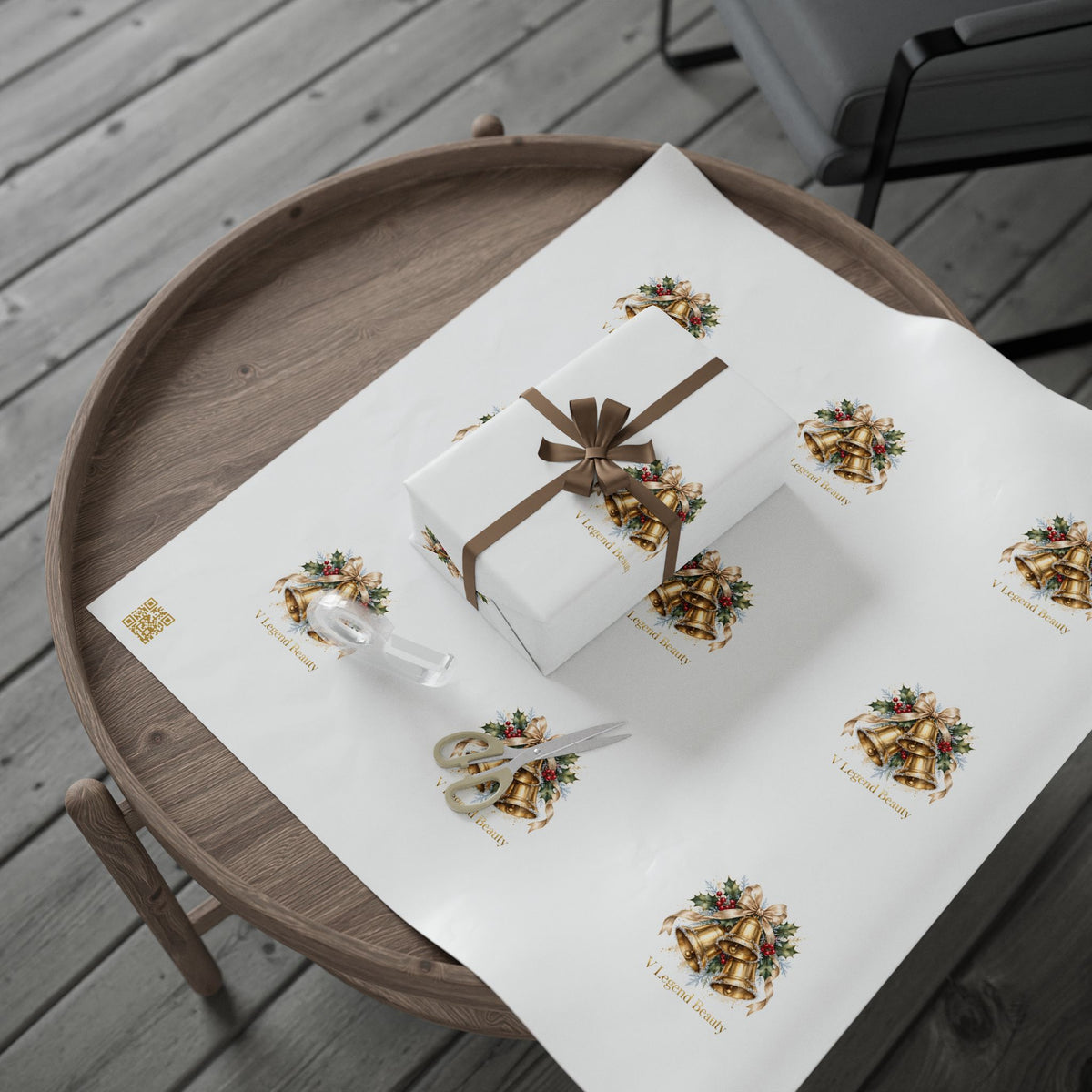 V Legend Beauty Golden Bells Luxury Wrapping Paper
