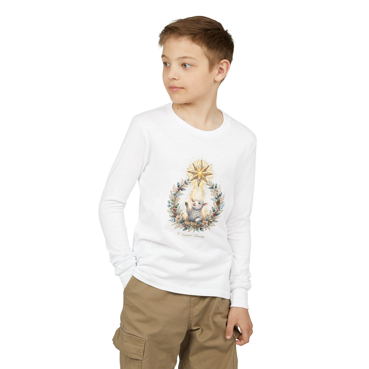 Bethlehem Star Lamb Brother Long Sleeve Kids T-Shirt