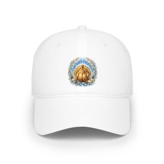 Thanksgiving Baseball Cap for Men | Grateful Heart Golden Turkey Christian Hat | V Legend Beauty