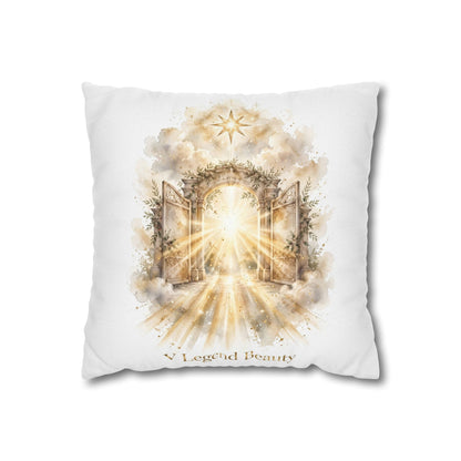 V Legend Beauty White Christian Faith Throw Pillow – Heavens Gate Home Decor – Small 14"