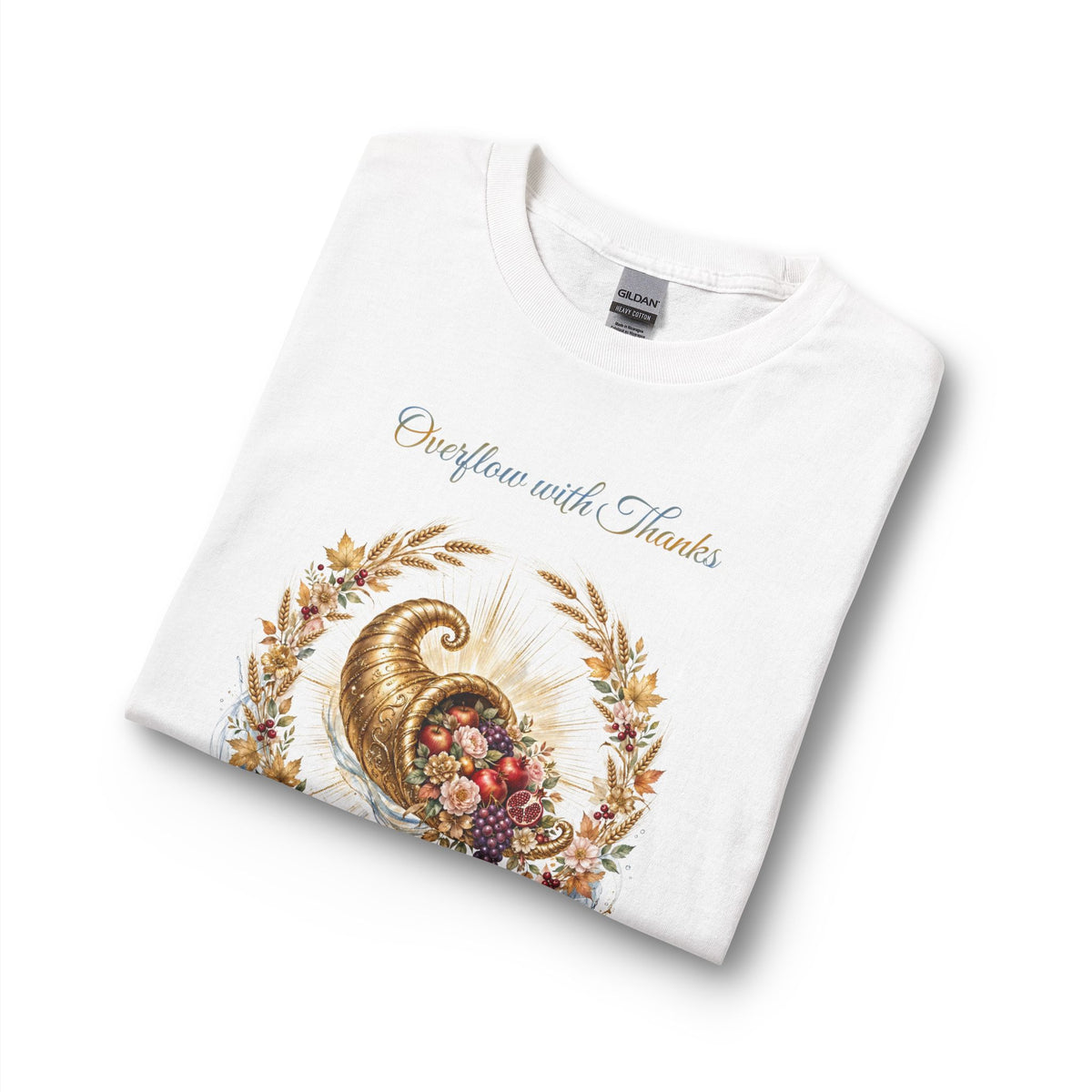 Thanksgiving Long Sleeve Shirt for Men | Overflow with Thanks Christian Gift | V Legend Beauty