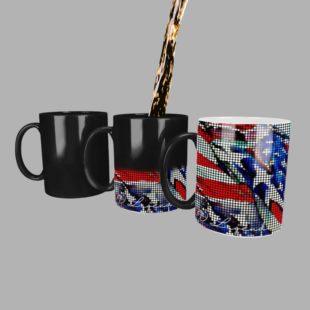 July 4th Gift Magic Heat Sensitive Colour Changing Mug