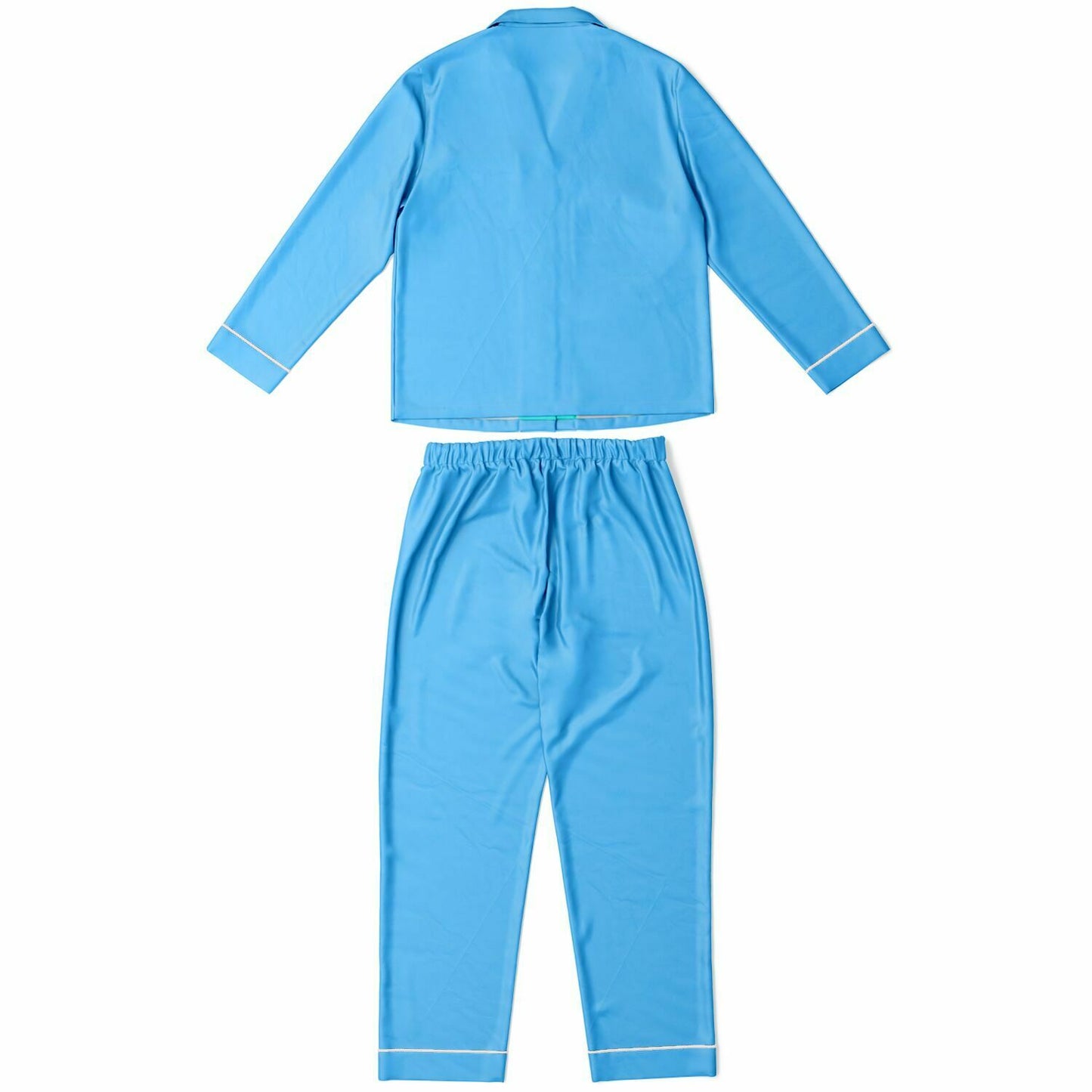 V Legend Women's Satin Pajamas - Baby Blue (Mother Love 6 Colors)