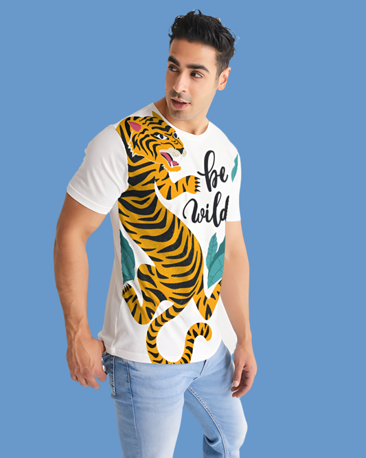 V Legend Tiger Images Men's All-Over Print Tee