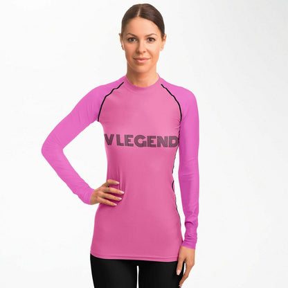 V Legend 2024 Women's Gym Rashguard -Light Pink