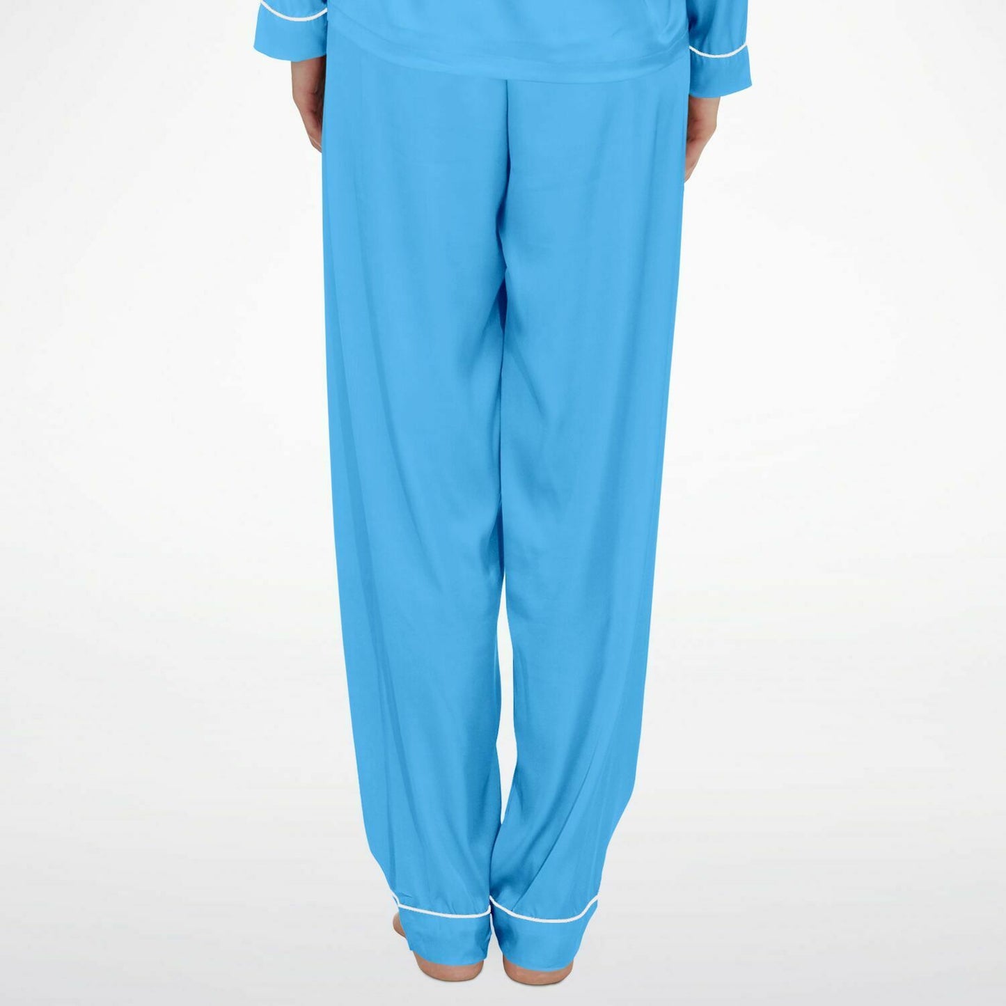 V Legend Women's Satin Pajamas - Baby Blue (Mother Love 6 Colors)