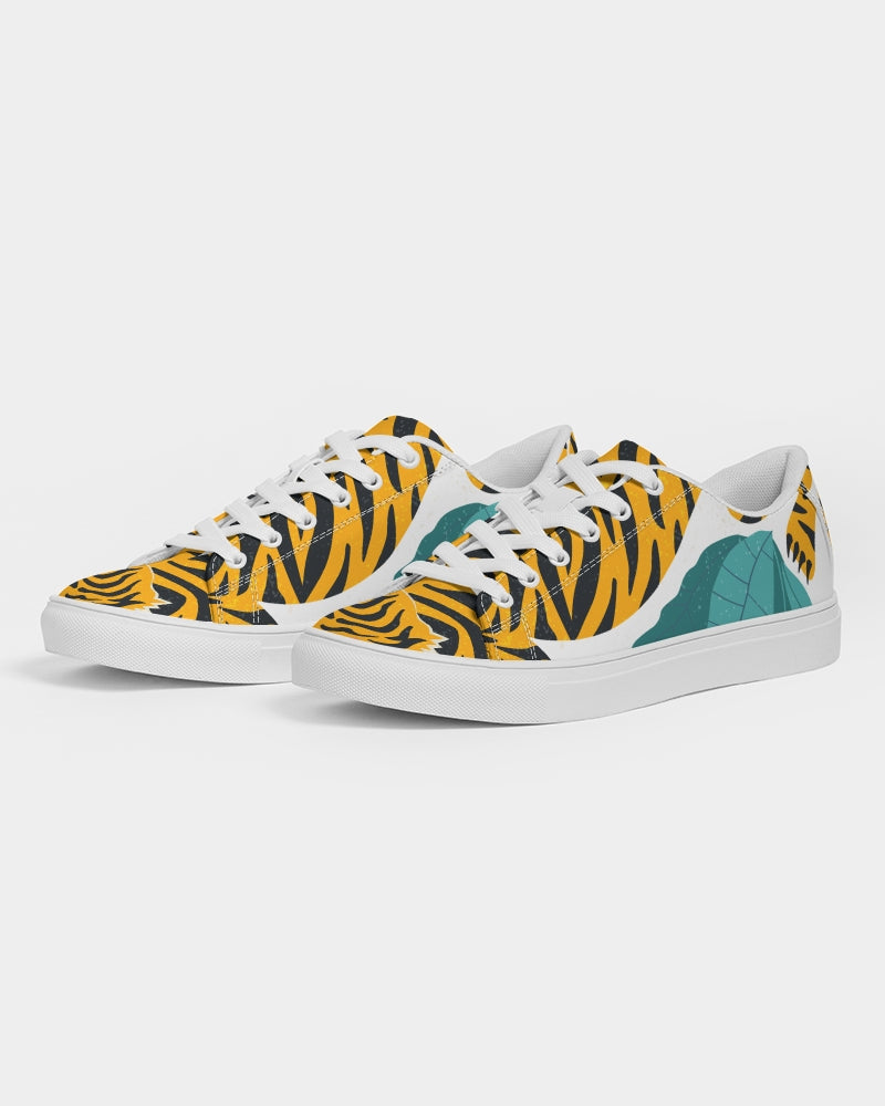 V Legend Tiger Images Men's Faux-Leather Sneaker