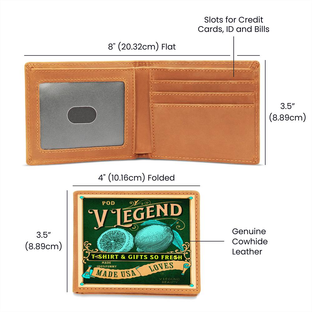 V Legend Graphic Leather Wallet: A Timeless Gifts