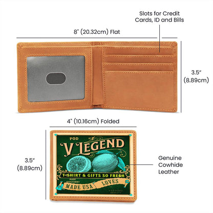 V Legend Graphic Leather Wallet: A Timeless Gifts