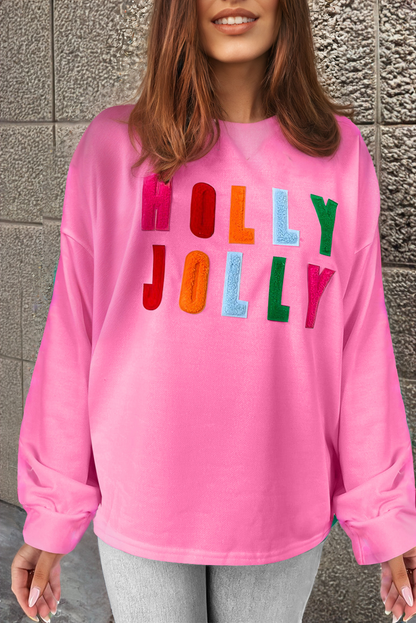 V Legend Early Shop: Holly Jolly Graphic Long Sleeve Top