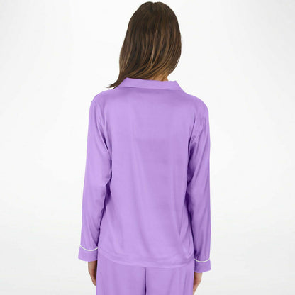 V Legend Women's Satin Pajamas - Luxury Purple (Mother Love 6 Colors)