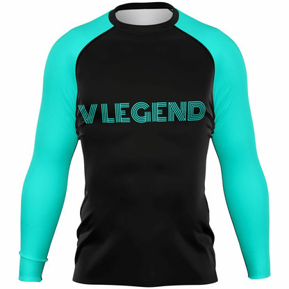 V Legend 2024 Men's Rashguard - Black And Green (3styles)