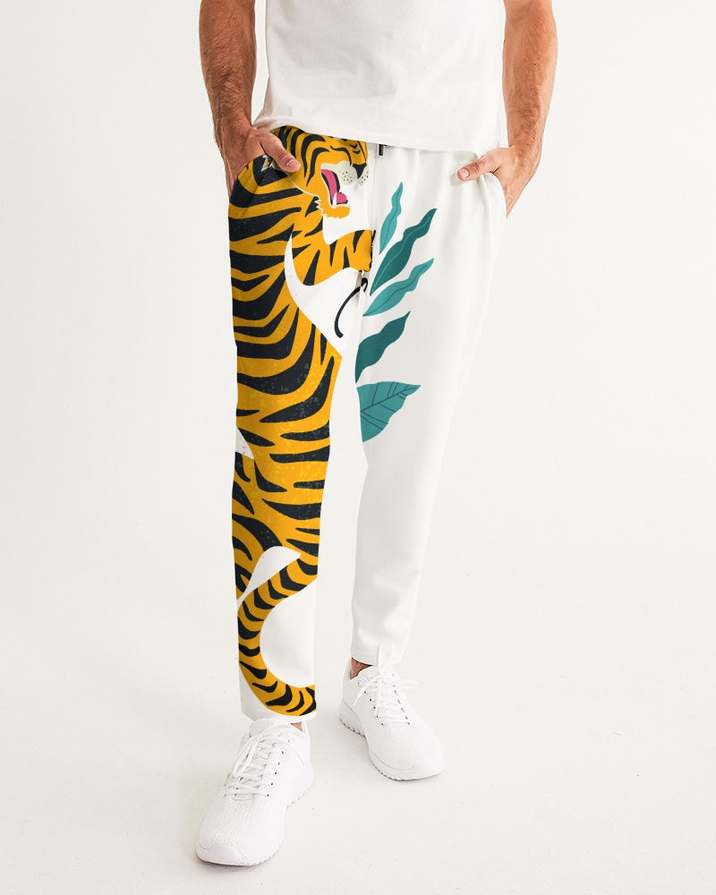 V Legend Tiger Images Men's All-Over Print Joggers