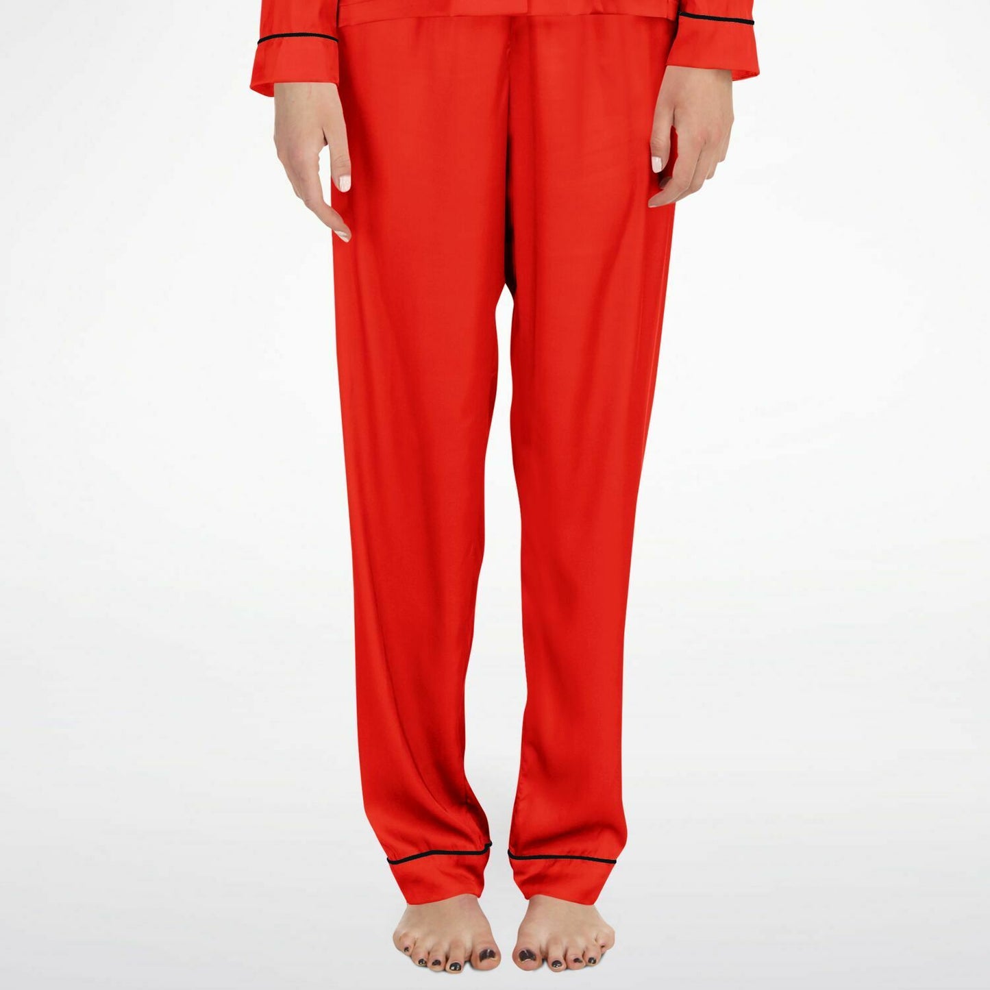 V Legend Women's Satin Pajamas - Ferrari Red (Mother love 6 Colors)