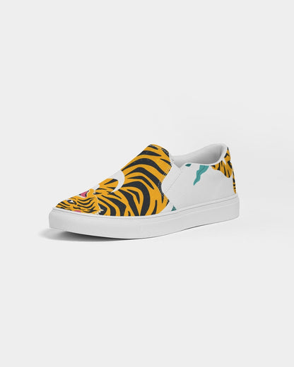 V Legend Tiger Images Women's Slip-On Canvas Shoe