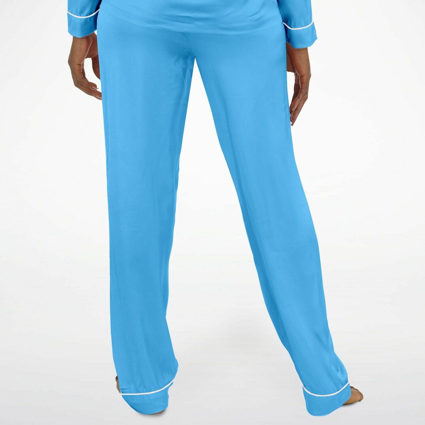 V Legend Women's Satin Pajamas - Baby Blue (Mother Love 6 Colors)