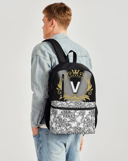 V Legend Make it Happen  Duo-Zip Front Canvas Backpack