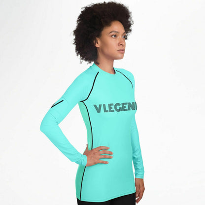 V Legend 2024 Women's Sports Rashguard - Baby Green Colors