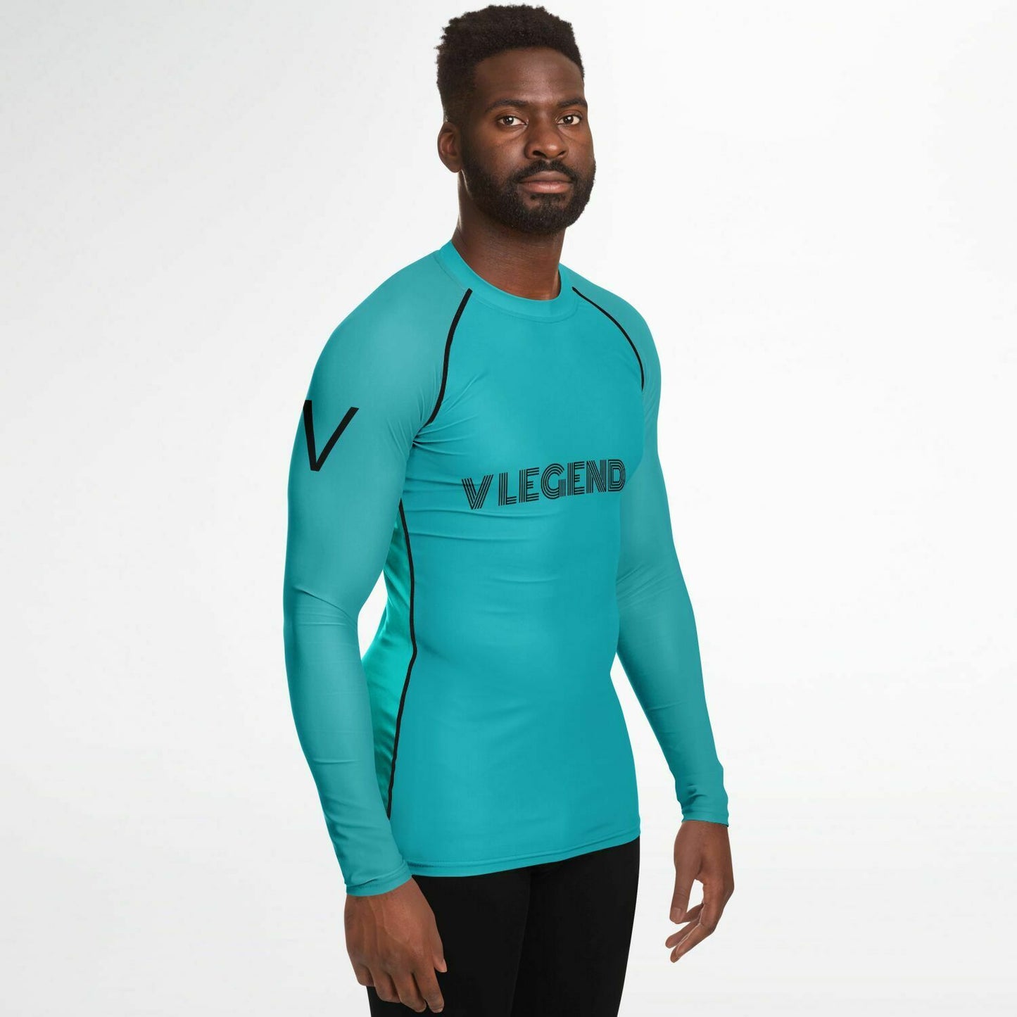 V Legend 2024 Men's Sports Handsome Rashguard - Light Green