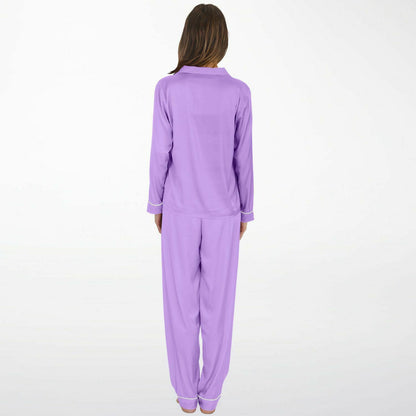 V Legend Women's Satin Pajamas - Luxury Purple (Mother Love 6 Colors)