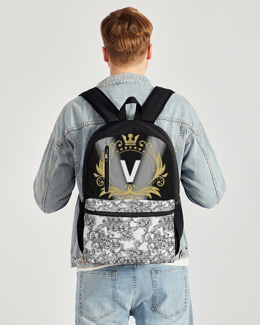 V Legend Make it Happen  Duo-Zip Front Canvas Backpack