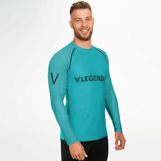 V Legend 2024 Men's Sports Handsome Rashguard - Light Green