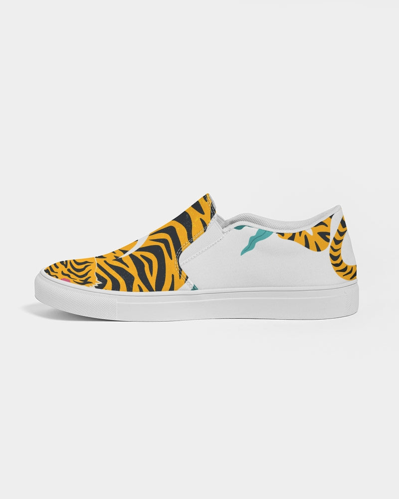 V Legend Tiger Images Women's Slip-On Canvas Shoe