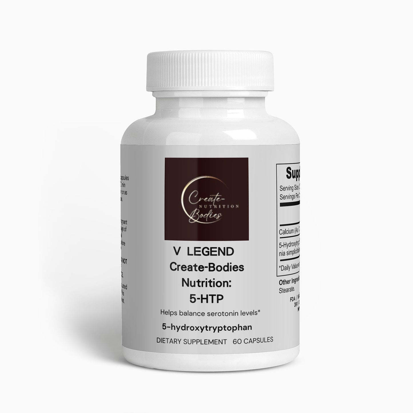 V Legend Create-Bodies Nutrition: 5-HTP (FDA+NSF CERTIFICATES)