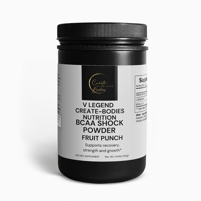 V Legend Create Bodies Nutrition BCAA Shock Powder (Fruit Punch): SPORT ATHLETIC ADULT