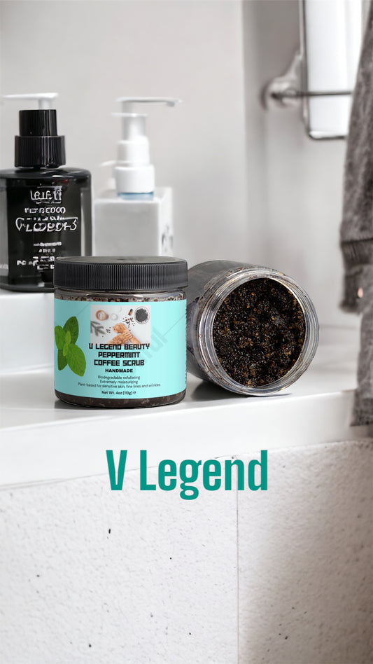 V Legend Beauty Peppermint Coffee Scrub